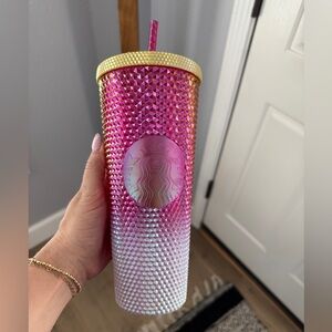 Starbucks Iridescent Studded Pink Tumbler - Venti 24oz